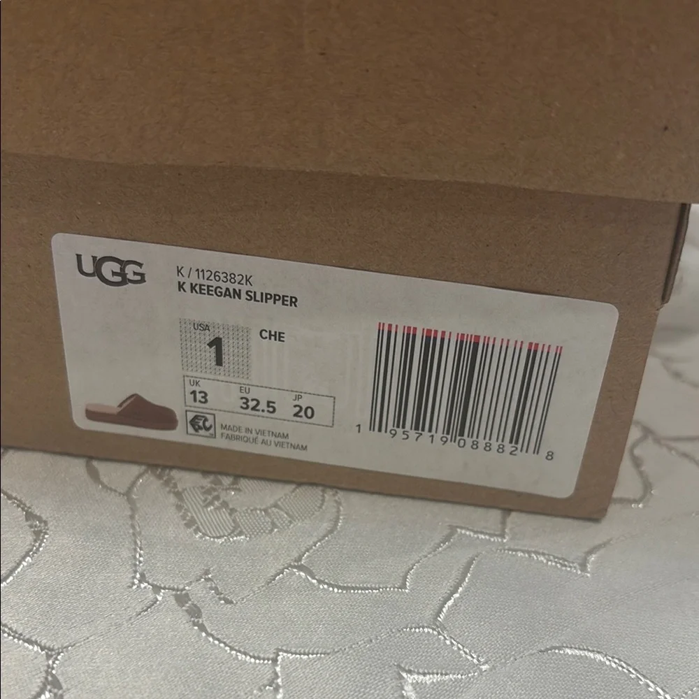 UGG Kids Tan Slippers